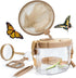 Kids Bug Catching Kit with Extendable Net, Magnifier & Observation Habitat – Outdoor Exploration Toy for Backyard & Camping (Brown)