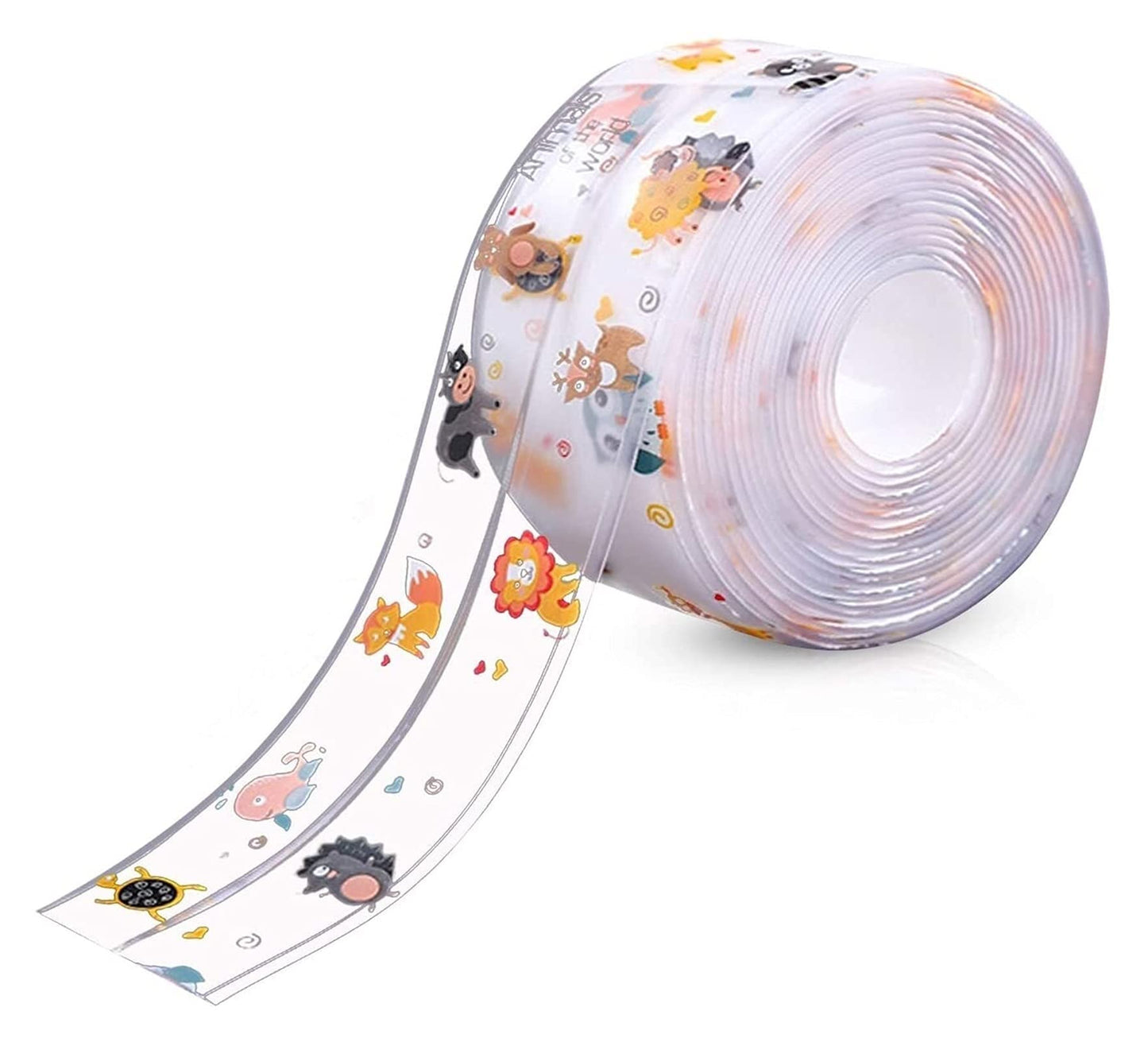 2-Pack Waterproof Self-Adhesive Sealant Tape – Transparent PVC Edge Strip for Kitchen, Bathroom, Sink, Toilet, and Wall Corners – Easy to Cut and Clean (Pattern1)