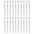 Golf Tee Pack of 100 with Measurement Scale – White Plastic Tees for Driving Range, Practice & Tournament Use (White)
