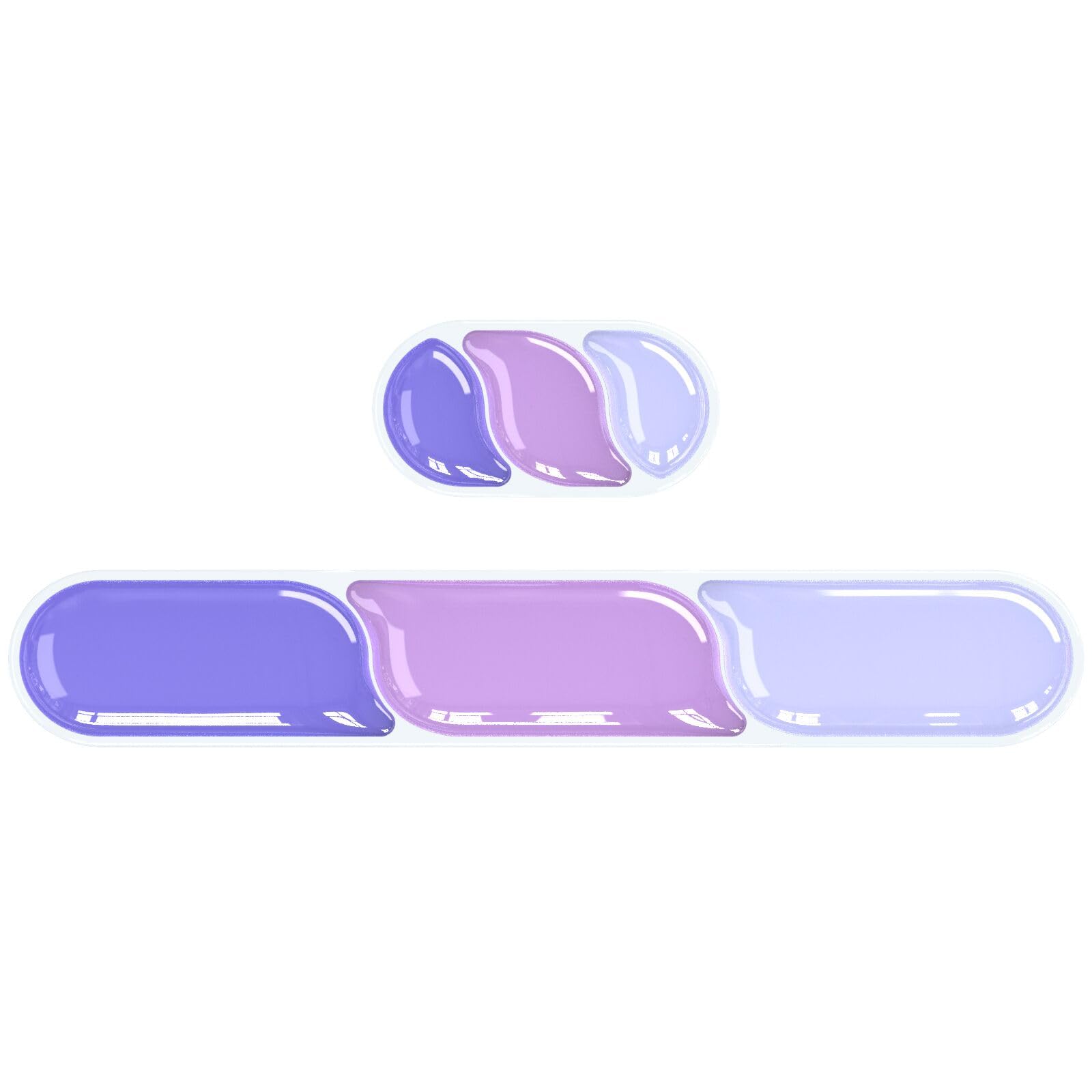 Ergonomic Gel Wrist Rest Set – Keyboard and Mouse Support Pad with Soft Cushioning for Office, Work, Gaming, and Study – Anti-Slip Base, Comfortable Design (Purple)