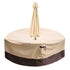 Round Patio Furniture Cover with Umbrella Hole: Waterproof 4-Season Protector for Garden, Balcony Table & Chair Sets(240x60 cm LxH)