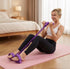 Multi-Function 6-Tube Resistance Band with Foot Pedal – 2M Stretchable Home Workout Equipment for Full Body Exercise – Adjustable Tension for Arms, Legs, Waist & Abs – Compact Design (Purple)