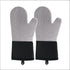 Premium Silicone Oven Mitts – Heat Resistant Up to 500°F, Non-Slip Grip, Easy to Clean, Food Grade & BPA-Free, Ideal for Grilling, Baking, Cooking, Microwave Use (Grey)