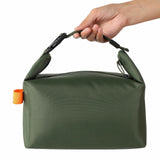 Foldable Lunch Bag – Reusable Insulated Cooler Tote with Waterproof Zipper, Leak-Proof Design, Lightweight & Compact, Ideal for Work, School, Picnic, Travel (Military green)