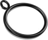 40 PCS Heavy Duty Metal Curtain Rings with Eyelets, Smooth Gliding Drapery Rings for Roman Rods, Rustproof Curtain Hooks for Home Office Hotel (2)