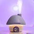Portable Mushroom Humidifier with 7 Color Sunset Light, USB Rechargeable Mini Air Moisturizer for Desk, Bedroom, Travel, Baby Room – Silent & Cute Design Use(Purple)