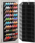 Over the Door Shoe Organizer with 20 Mesh Pockets, Heavy Duty Hanging Shoe Rack for 30 Pairs, Space Saving Closet Storage for Sneakers Boots (Black)