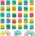 30-Pack Mini Rainbow Magic Spring Toys, Smiley Face Fidget Stress Relief Coils for Kids Party Favors, Classroom Prizes, Carnival Prizes, Birthday Goodie Bags (Multicolor)