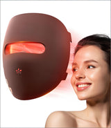 High-Performance 3D LED Beauty Mask – 4 Light Modes, 328 LEDs, Wireless Operation, Adjustable Timer, Lightweight & Flexible Fit – Reveal Radiant Skin (Brown)
