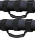 2-Pack Heavy Duty Roll Bar Grab Handles for Jeep Wrangler & Off-Road Vehicles, Easy Install Non-Destructive Safety Grip for Entry Exit (Black)