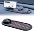 2-in-1 Car Dashboard Anti-Slip Mat with 360° Rotating Phone Holder – Holds Phone, Sunglasses & Keys, Spring-Clamp Grip, Non-Slip Silicone, Universal Fit (Brown- Black)