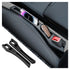 2-Pack Car Seat Gap Plugs – Dual-Function Gap Filler & Storage Organizer for Phones, Keys & Cards, Flexible EVA, Universal Fit, No Tools Needed (Black)