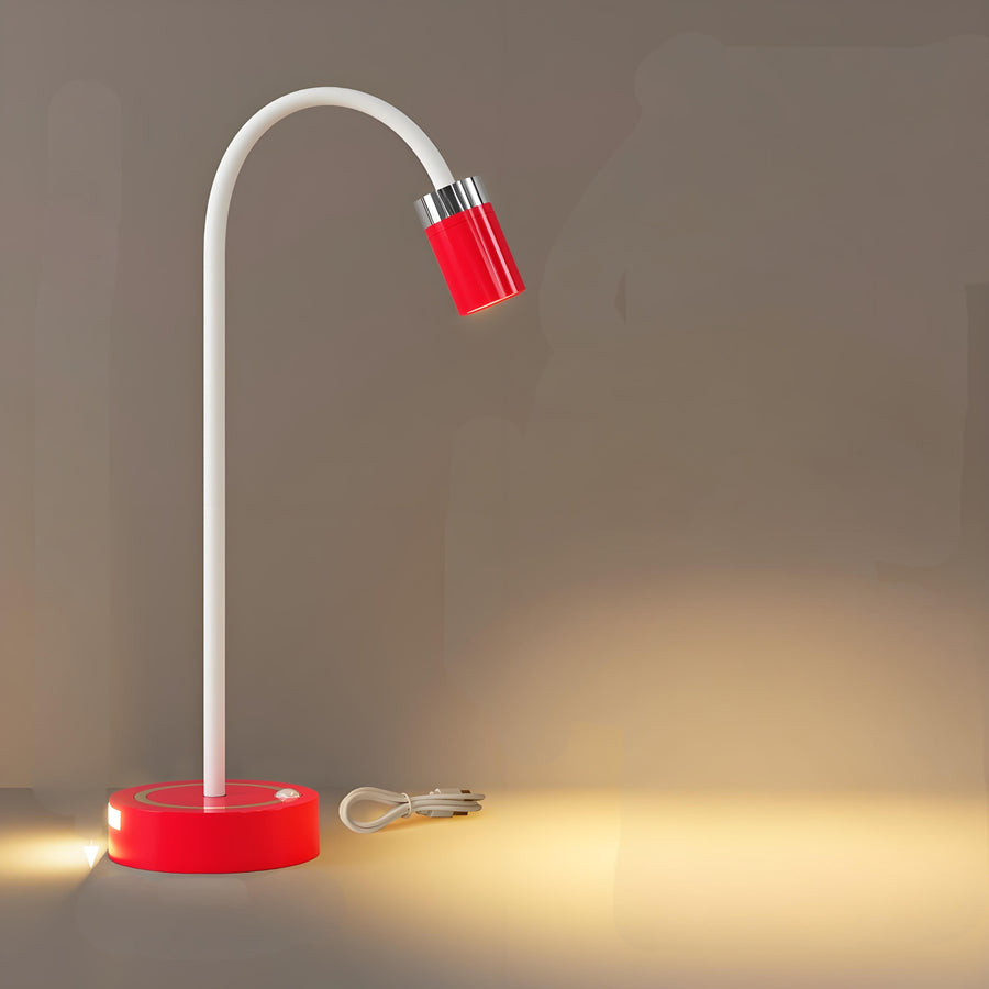 Rechargeable Motion Sensor Night Light – DIY Silicone Hose Lamp for Bedroom & Desk (Red) | Other Colors Available in Store