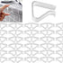 Transparent Small Tablecloth Clips for Thin Tables – Compact Plastic Holders for Indoor Meals, Picnics & Casual Gatherings (Clear)