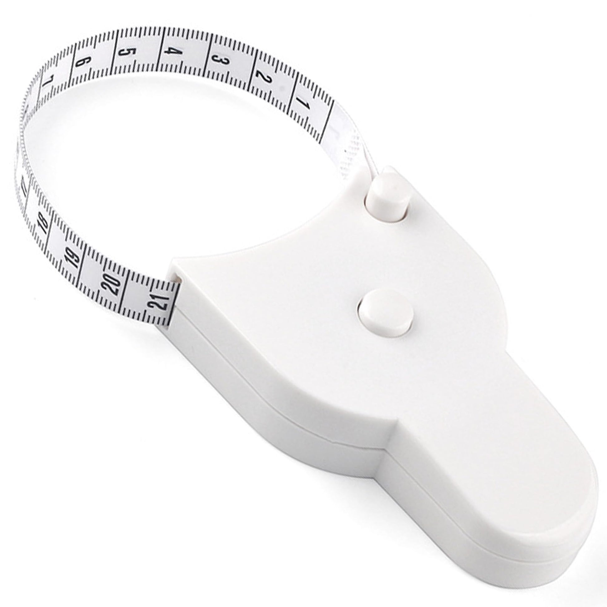 Soft Retractable Body Tape Measure for Fitness, Tailoring & Home Use – 60-Inch Dual-Scale Measuring Tape with Lock, 3-Pack of Identical Units (White)