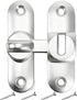 90/180 Degree Zinc Alloy Flip Lock for Barn & Sliding Doors – Heavy Duty Security Latch for Cabinets, Windows & Sheds (Silver)