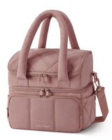 Double-Layer Insulated Lunch Bag with Quilted Design – 11.8L Cooler Tote for Work, Picnics & Travel (Camel) | Other Colors Available In-Store