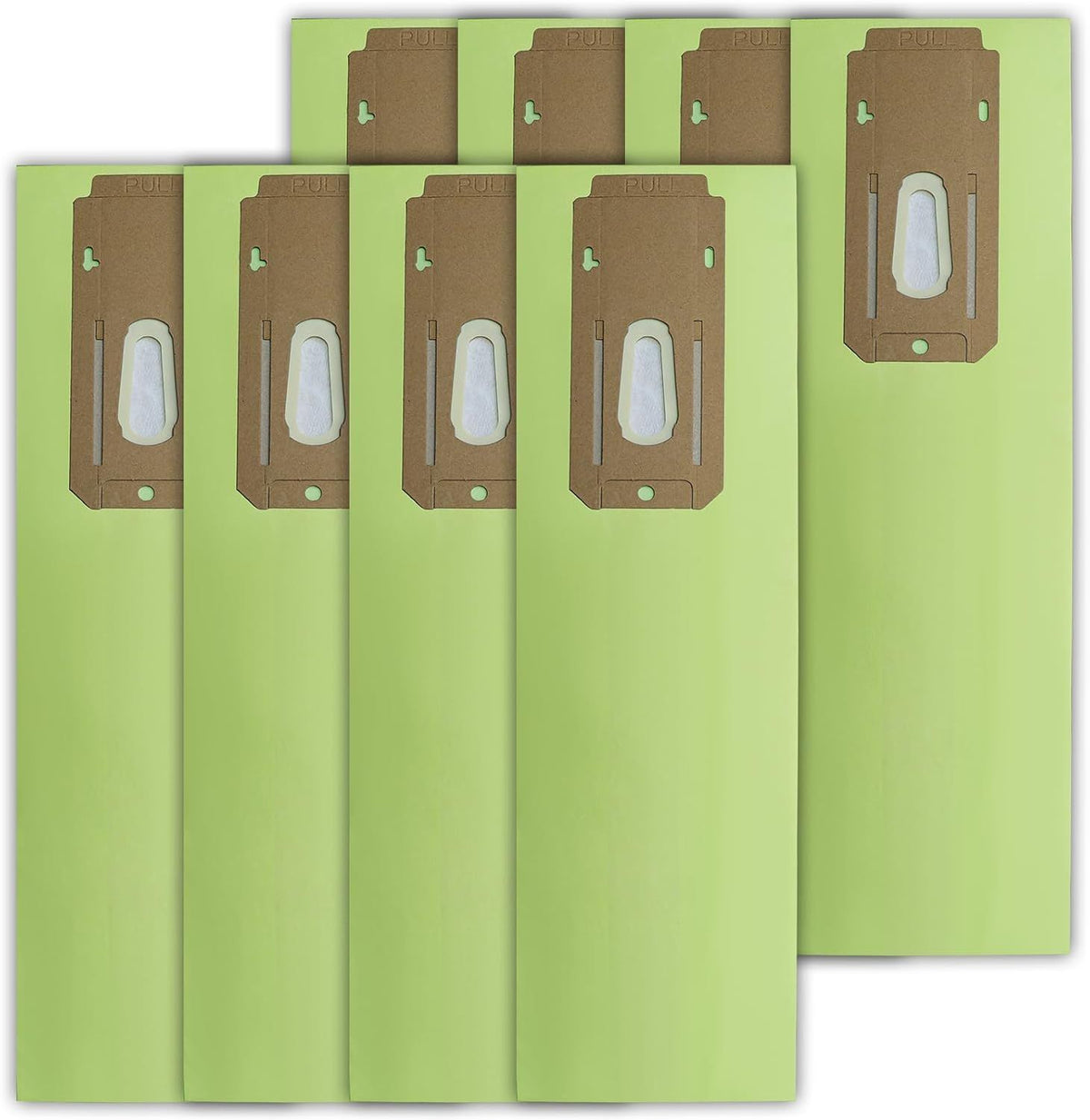 8-Pack Replacement Vacuum Bags for Oreck CC XL Series, Multi-Layer Filtration for Home & Office Cleaning (Green)