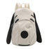 Cute Dog Face Backpack for Kids & Teens – White Cartoon Animal School Bag with Long Ears, Large Capacity Daypack for Girls and Boys (White) 