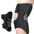 Knee Assistive Brace with Carbon Steel Spring Support – Breathable Perforated Sleeve, Adjustable Straps, Joint Stabilization & Pain Relief for Walking, Running, Hiking, Rehabilitation; Unisex Design for Men & Women (Black)