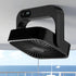 Magnetic Rechargeable Mini Desk Fan with 5-Speed LED Display for Office, Dorm & Bedside Use (Black)