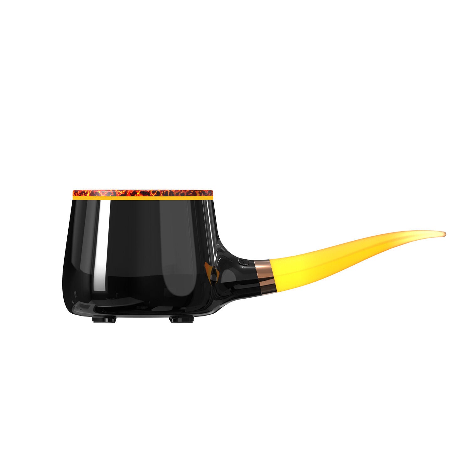 Pipe-Shaped Aromatherapy Humidifier with LED Flame & Mist – USB Desk Diffuser for Home, Office, Bedside (Black) | Other Colors Available in Store