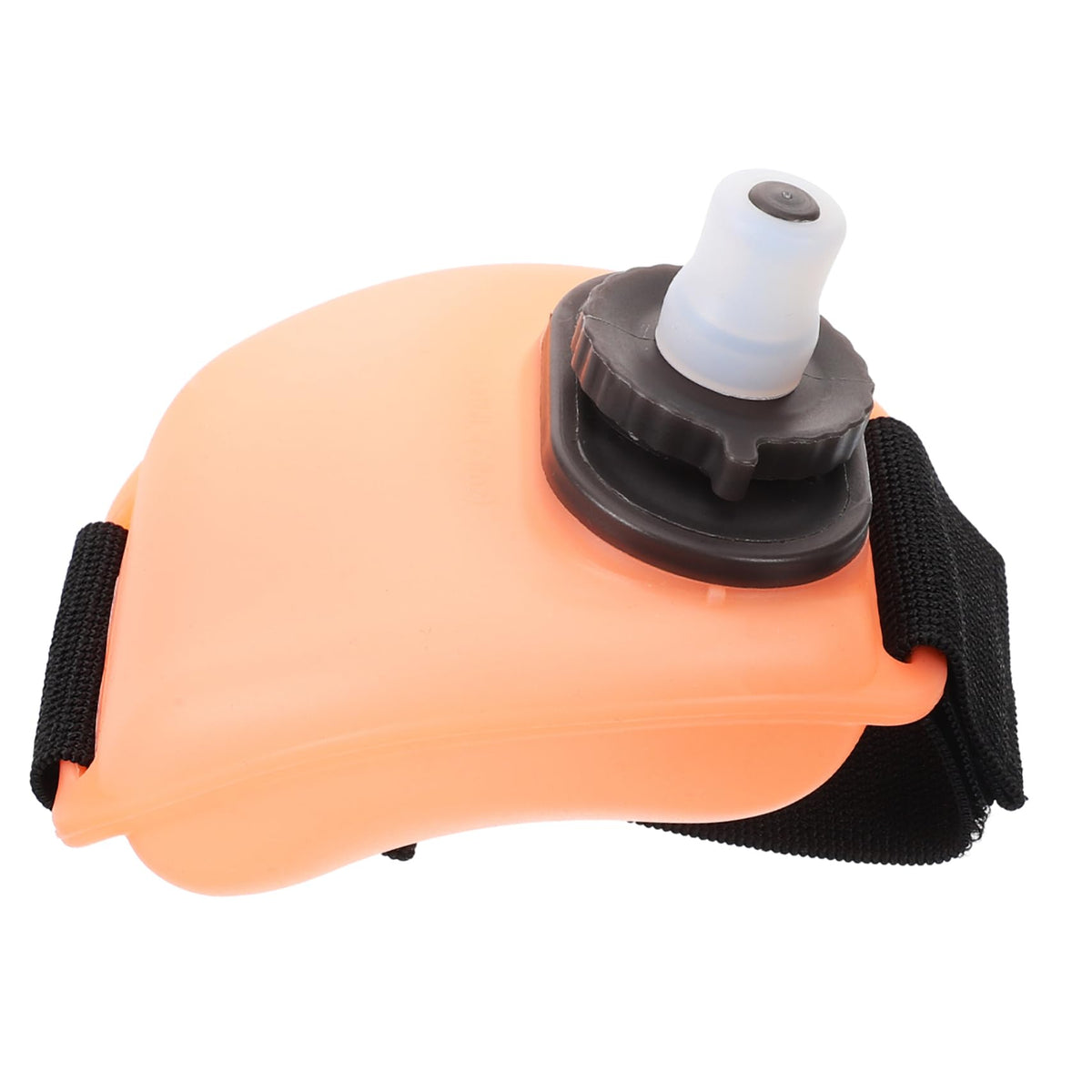 Wrist Water Bottle 7oz Hydration Flask – Hands-Free Leak-Proof Silicone Drink Container for Running, Cycling, Hiking & Fitness Training (Orange)