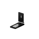 Ultra-Thin Magnetic Door Stopper – Self-Adhesive, Anti-Collision, Windproof, One-Push Locking, Discreet Design for Glass Doors (Black)