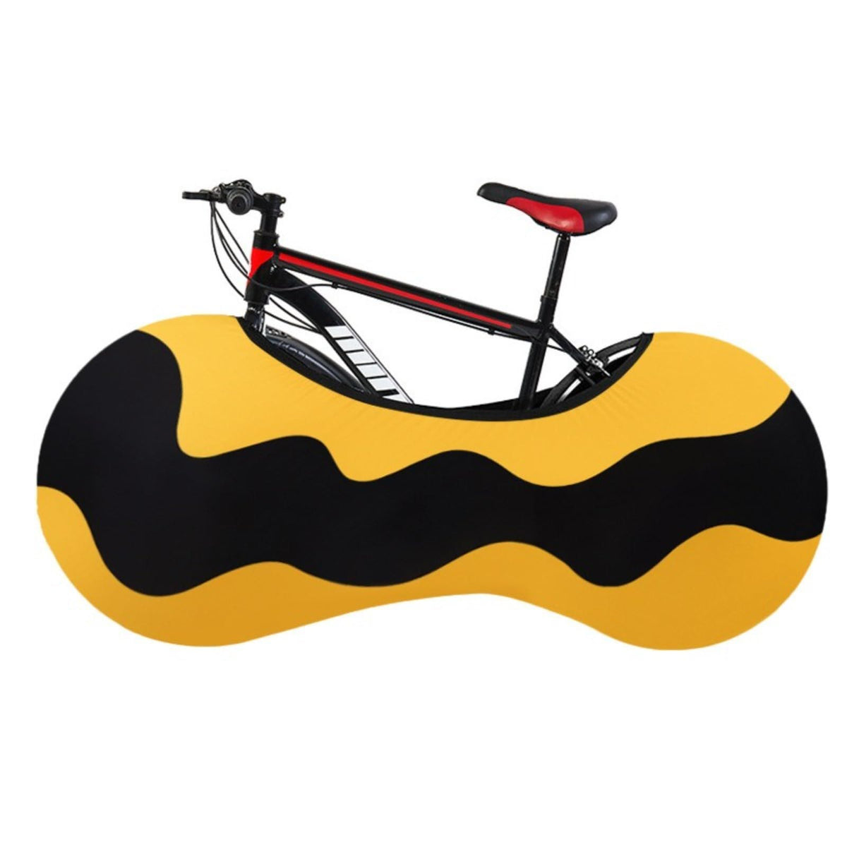 Indoor Stretchable Bicycle Frame Cover, Dust & Scratch Protection for Home Storage, 160*66cm (Yellow)