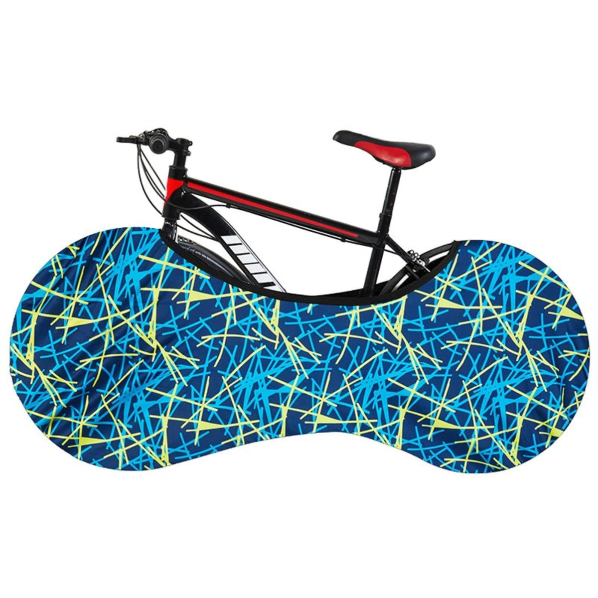 Indoor Stretchable Bicycle Frame Cover, Dust & Scratch Protection for Home Storage, 160*66cm (Sapphire)