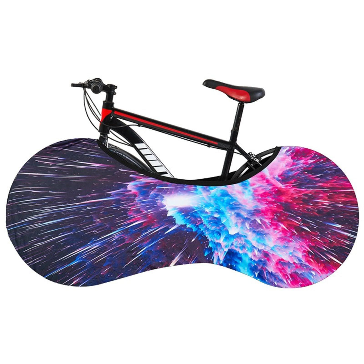 Indoor Stretchable Bicycle Frame Cover, Dust & Scratch Protection for Home Storage, 160*66cm (Deep Purple)