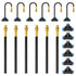 Drip Irrigation System, No 1/4 Pipe, only 6pcs Adjustable Copper Nobbles and 6pcs Quick Connectors