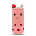 Bubble Tea Plush Pillow Soft Plush Toy Skin-Friendly Pillow Multiple Sizes Cute - Pink - Size 43in