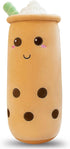 Bubble Tea Plush Pillow Soft Plush Toy Skin-Friendly Pillow Multiple Sizes Cute - Yellow - Size 43in