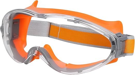 Christmas gifts Anti-Fog Safety Goggles, Outdoor Wind & Dust Protection, Clear Vision Lab & Work Goggles for Aussies(orange)