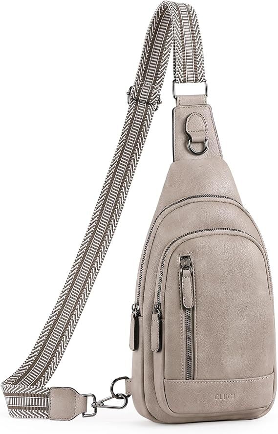 Grey Faux Leather Sling Bag: Unisex, Spacious, Reversible Crossbody for Aussies