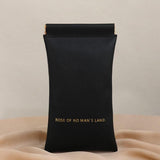 Christmas gift Premium Leather Eyeglass Case with Spring Closure - Multiple Color Options - Refined Craftsmanship（Black）