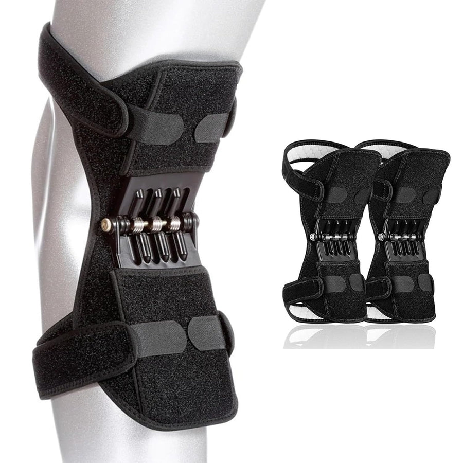 Power Knee Braces (2 Pack): 4-Spring Joint Support, Adjustable Stabilizer for Pain Relief, Sports & Daily Use