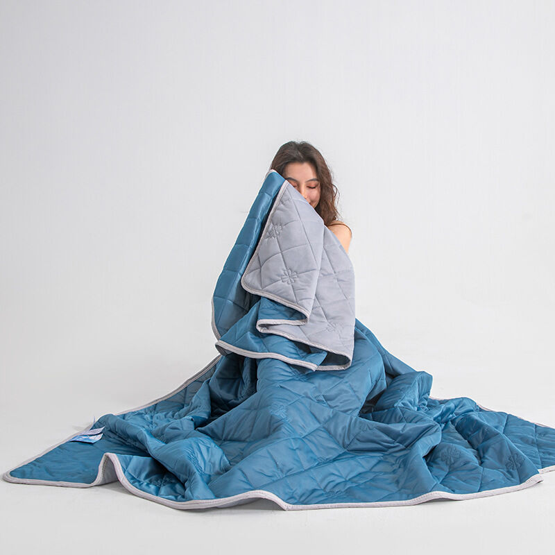 Christmas gifts for loved ones Aussie Summer Cooling Quilt – 4 Sizes, Breathable, Lightweight & Skin-Friendly for Refreshing Sleep All Season(lake blue,100cm*150cm)