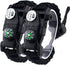 21 in 1 Survival Bracelet, Paracord Emergency Outdoor Sports Wristband Kit Waterproof Compass, SOS LED Light, Thermometer, Rescue Whistle, Fire Starter. Multi 21 Tools (Black 2 Pc)