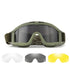 Christmas gifts for husband or boyfriend
 Tactical Safety Goggles with 3 Interchangeable Lenses, Wind & Dust Protection for Outdoor & Tactical Use(green)