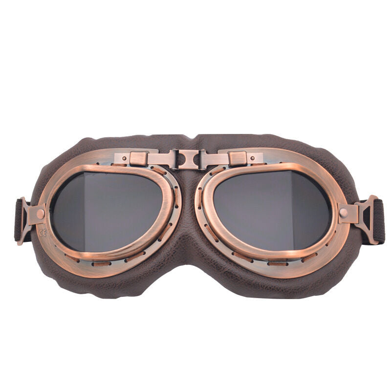 Christmas gifts for husband or boyfriend
 Vintage Steampunk Motorcycle Goggles-Retro Style, Dust & Wind Protection for Aussie Riders & Adventurersgrey)