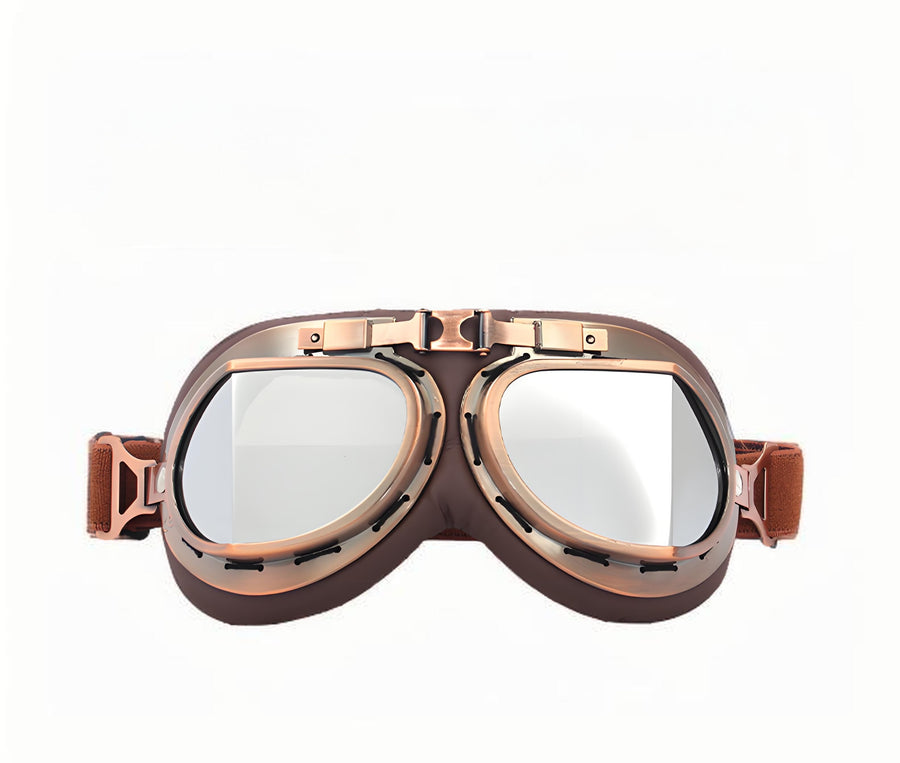 Christmas gifts for husband or boyfriend
 Vintage Steampunk Motorcycle Goggles-Retro Style, Dust & Wind Protection for Aussie Riders & Adventurers(silver)