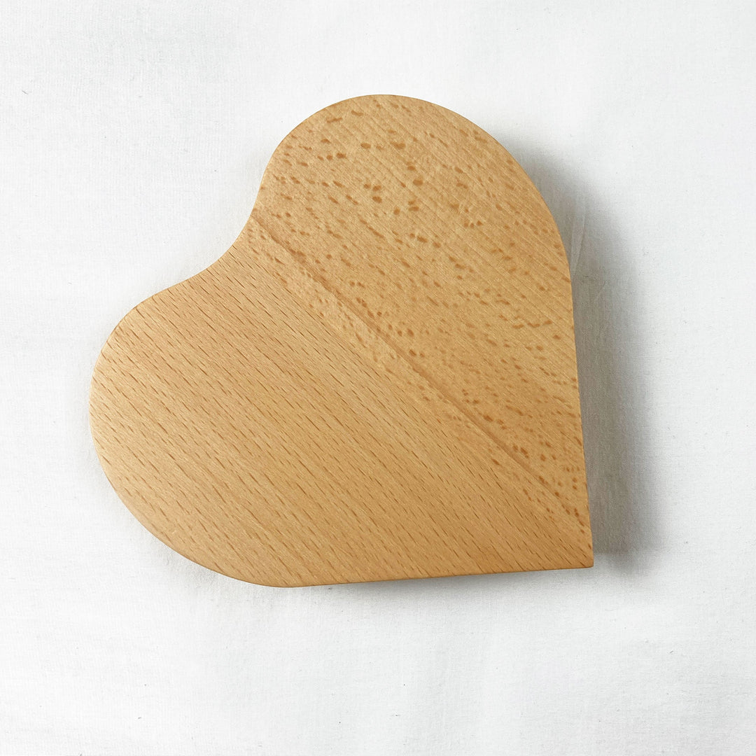 Solid Wooden Heart Gift Perfect for Engraving or Trophy Business