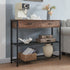 Entryway Table with 2 Drawers, Console Table with Storage Shelves, Sofa Table for Living Room, Entry Way Home Table for Couch, Hallway