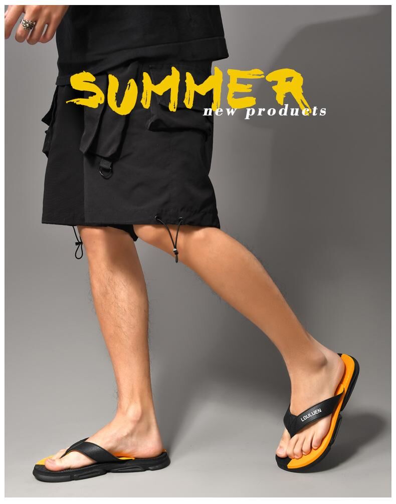 Men's Flip Flops with EVA-PVC Dual Sole,Green for Comfort & Slip-Resistance(44)
