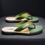 Men's Flip Flops with EVA-PVC Dual Sole, Green for Comfort & Style for Summer Beach & Daily Wear(44)