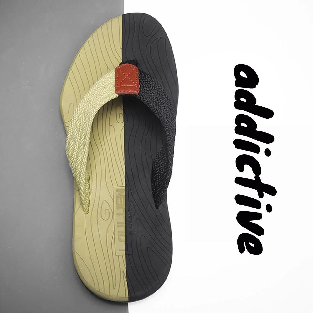 Men's Outdoor Non-Slip Flip Flops, 6 Colors EVA Lightweight Thick-Sole Beach Sandals for Casual & Sports(black and green-39)