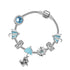 Anime Character Colorful Umbrella Alloy Charm Bracelet with Rhinestones(19cm)
