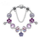 Combo Deal: Tortoise Bead, Purple Floral, Blue Starry Sky Bracelets - Mix & Match,Buy 2 for Better Price(double-18cm)